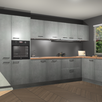 Beton Parelgrijs keuken Petten 94403