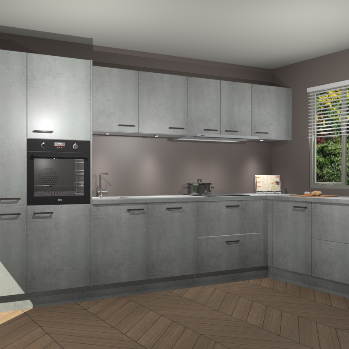 Beton Parelgrijs keuken Petten 95913