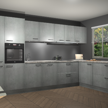 Beton Parelgrijs keuken Petten 95924