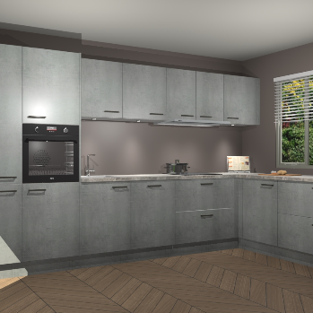 Beton Parelgrijs keuken Petten 95926