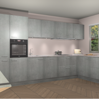 Beton Parelgrijs keuken Petten 95931