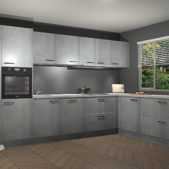 Beton Parelgrijs keuken Petten 95934