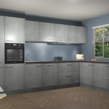 Beton Parelgrijs keuken Petten 95938