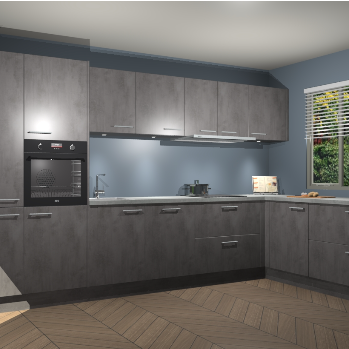 Beton Antraciet keuken Petten 96181