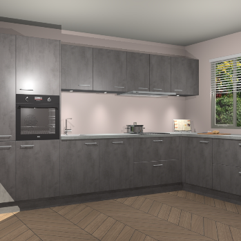 Beton Antraciet keuken Petten 96182