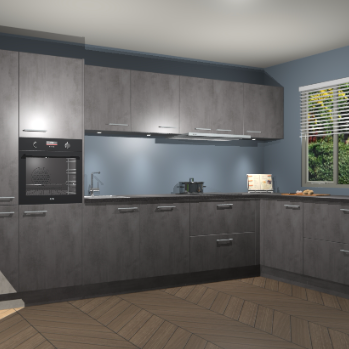 Beton Antraciet keuken Petten 96189