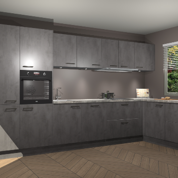Beton Antraciet keuken Petten 96199