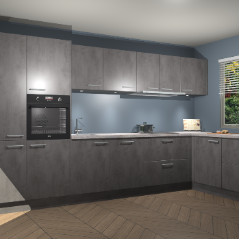 Beton Antraciet keuken Petten 96201