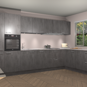 Beton Antraciet keuken Petten 96202