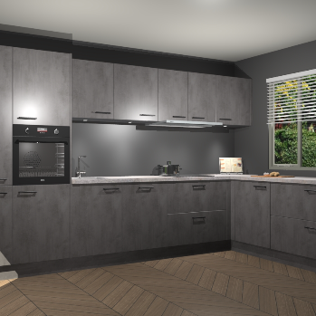 Beton Antraciet keuken Petten 96204