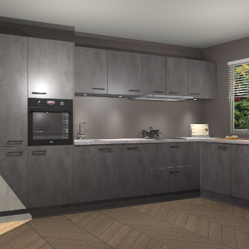 Beton Antraciet keuken Petten 96205