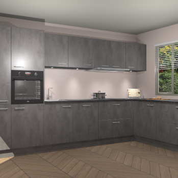 Beton Antraciet keuken Petten 96208