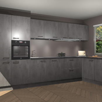 Beton Antraciet keuken Petten 96211