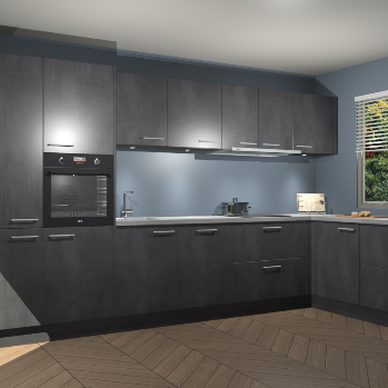 Beton Zwart keuken Petten 96213