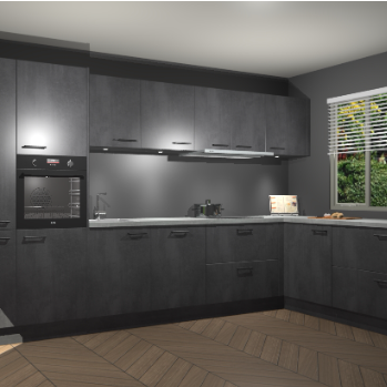Beton Zwart keuken Petten 96216