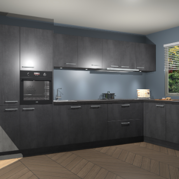 Beton Zwart keuken Petten 96219