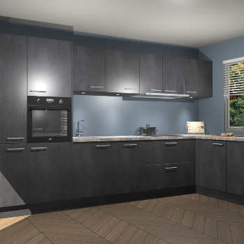 Beton Zwart keuken Petten 96225