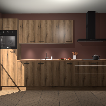 Goud Eiken keuken Asmara 95447