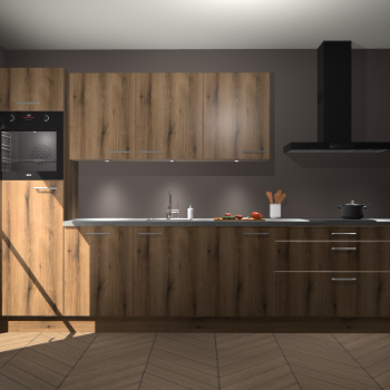 Goud Eiken keuken Asmara 95515