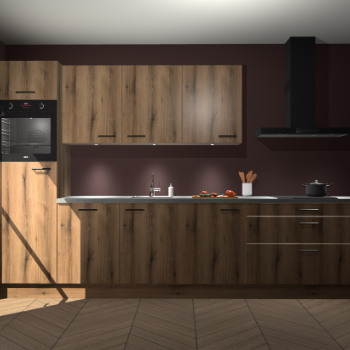 Goud Eiken keuken Asmara 95518