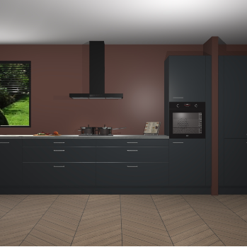 Onyxgrijze keuken Angola 96728