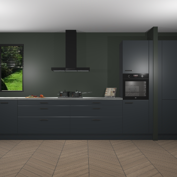 Onyxgrijze keuken Angola 96745