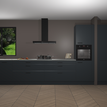 Onyxgrijze keuken Angola 96744