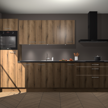 Goud Eiken keuken Asmara 95562