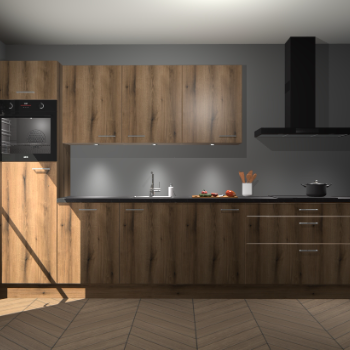 Goud Eiken keuken Asmara 95563