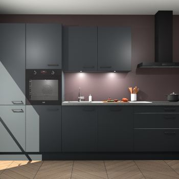 Onyxgrijze keuken Selfoss 94481