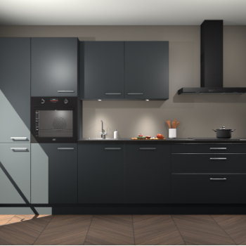 Onyxgrijze keuken Selfoss 94526