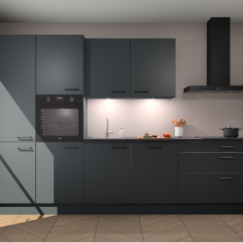 Onyxgrijze keuken Selfoss 94529