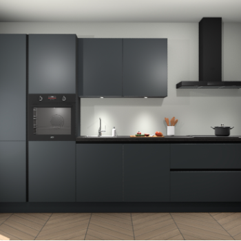 Onyxgrijze greeploze keuken Selfoss 94531