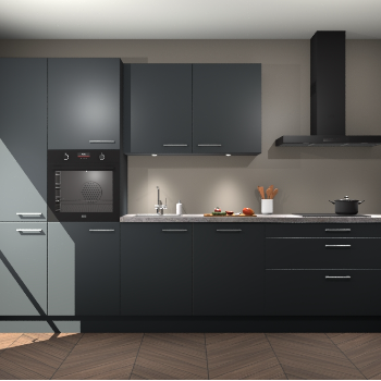 Onyxgrijze keuken Selfoss 94581