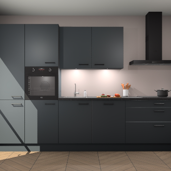 Onyxgrijze keuken Selfoss 94590