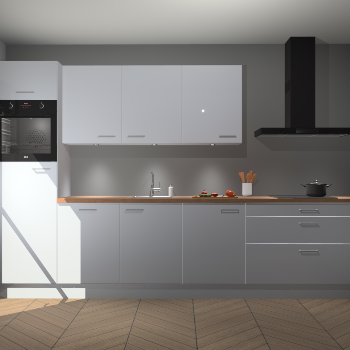 Sneeuwwitte hoogglans keuken Asmara 96490