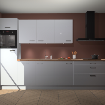 Sneeuwwitte hoogglans keuken Asmara 96493