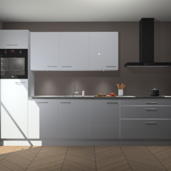 Sneeuwwitte hoogglans keuken Asmara 96501