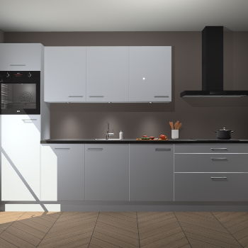 Sneeuwwitte hoogglans keuken Asmara 96515