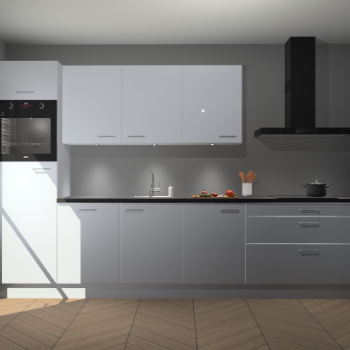 Sneeuwwitte hoogglans keuken Asmara 96516