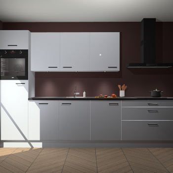 Sneeuwwitte hoogglans keuken Asmara 96518