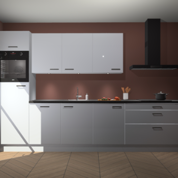 Sneeuwwitte hoogglans keuken Asmara 96519