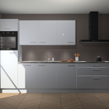 Sneeuwwitte hoogglans keuken Asmara 96523