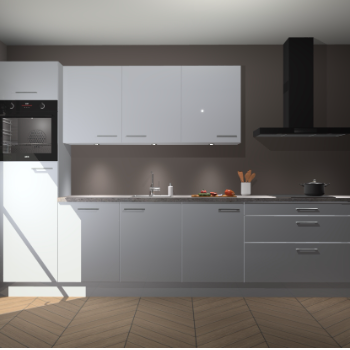 Sneeuwwitte hoogglans keuken Asmara 96535