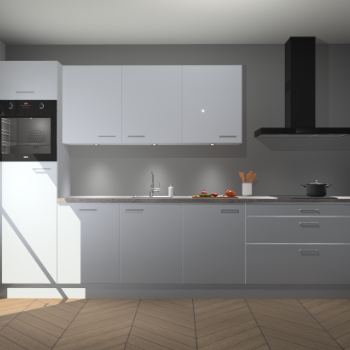 Sneeuwwitte hoogglans keuken Asmara 96536