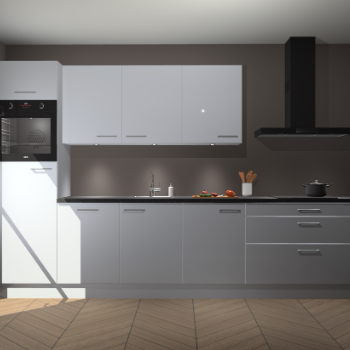 Sneeuwwitte hoogglans keuken Asmara 96549