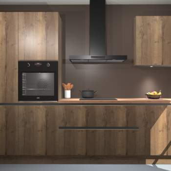 Chocolade eiken greeploze keuken Athene 66488