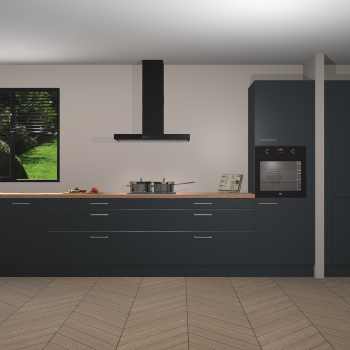 Onyxgrijze keuken Angola 96957