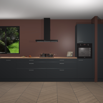 Onyxgrijze keuken Angola 96958