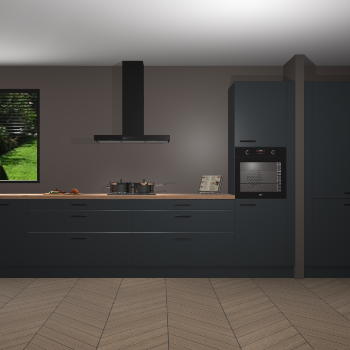 Onyxgrijze keuken Angola 96960